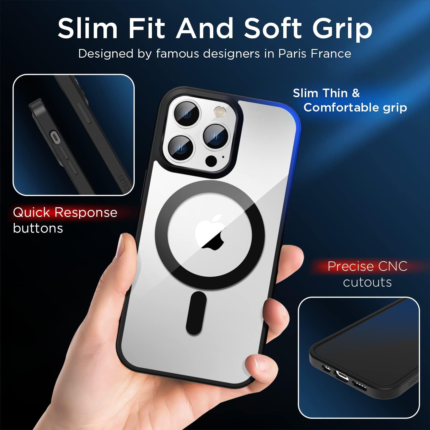 Transparent Hybrid MagSafe Case for iPhone 14 Pro Transparent Hybrid MagSafe Case for iPhone 14 Pro